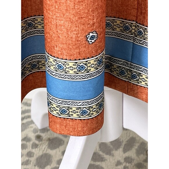 VTG 60s Fashion Nancy Greer NY Shirt Waist Dress A Line Moroccan Print Sz 16 - Picture 5 of 16